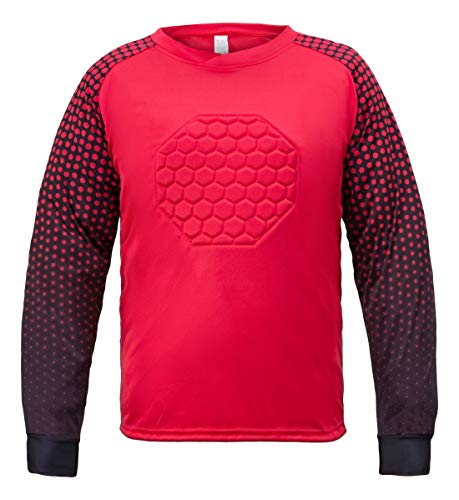 Total Soccer Factory Soccer Goalie Jersey (Red, YL (X-Small)) - Image 3