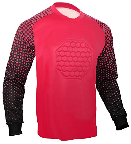 Total Soccer Factory Soccer Goalie Jersey (Red, YL (X-Small)) - Image 1
