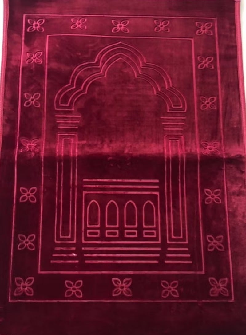 مجموعة هدايا رمضان 3 قطعة سجادة صلاة، حجم كبير، نوعية جيدة، غير زلقة، 80×120 سم - Image 3