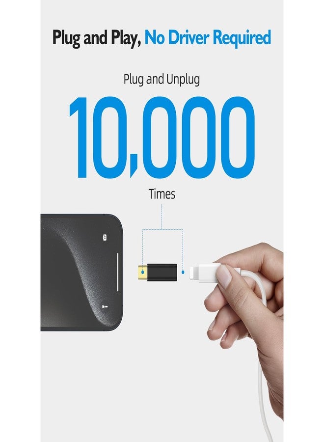 ARKTEK Lightning to USB C Adapter 4Pack- Support Fast Charging, Data Transfer, OTG - USB Type C Adapter Compatible with iPhone 17 16 Plus Pro Max, AirPods 4 Pro 2, Galaxy S25 S24, Pixel 9, Pura70 Pro - Image 4