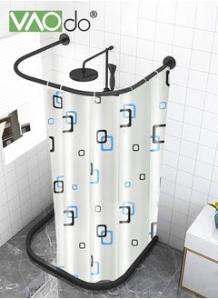 VAOdo Shower Curtain Liner With Plastic Hanging Ring Colored Triangle PEVA Shower Curtain with Rustproof Metal Grommet and 3 Magnetic Weights Odor Free Shower Liner 180*200 CM  - Image 5