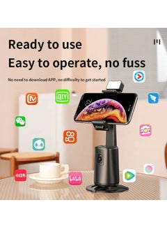 PiBlue PiBlue 360° Live Broadcast Light Filling Selfie Stick with AI Facial Recognition Tracking Stabilizer Panoramic Live Broadcast Light Filling Self Shot Stabilize  - Image 4