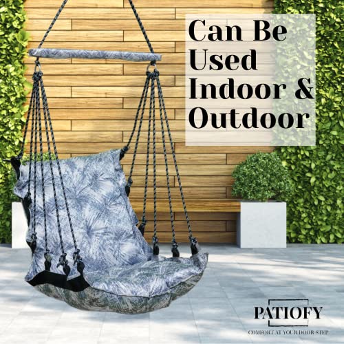 Patiofy Cotton Baby Swing Chair for Kids - Hanging Jhula for Home - Green, 20 Cm - Image 3