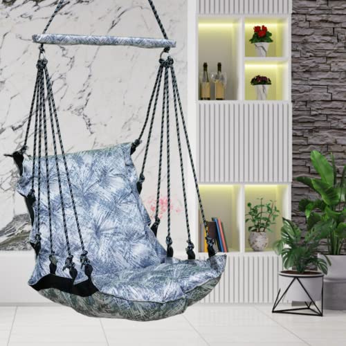 Patiofy Cotton Baby Swing Chair for Kids - Hanging Jhula for Home - Green, 20 Cm - Image 1