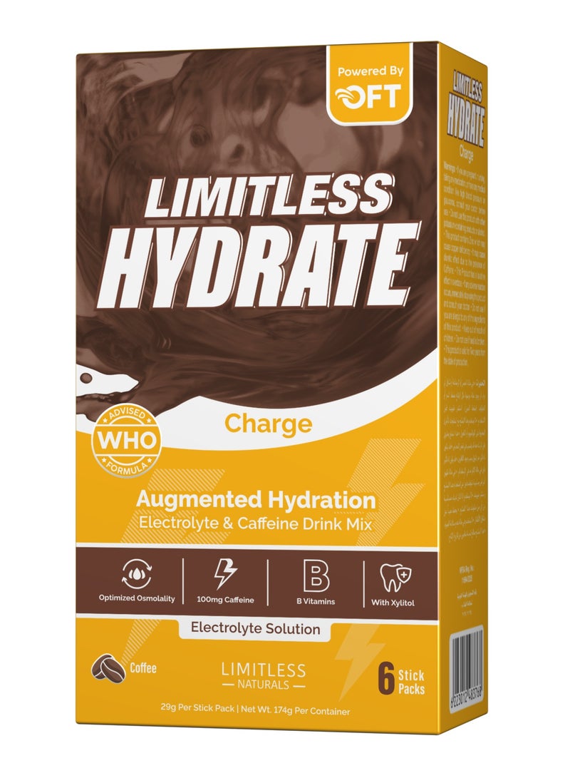Hydrate Charge Coffee 6 Stick Packs