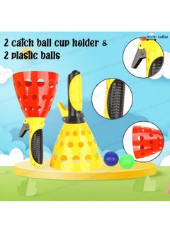 فنبلاست مجموعة ألعاب FunBlast Click and Catch Twin Ball Game للاستخدام الداخلي والخارجي، لعبة Pop & Catch Ball الممتعة للأولاد والبنات (قد يختلف اللون)  - Image 5