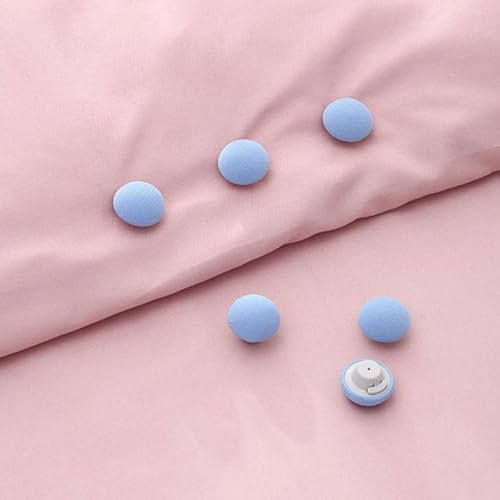 TOMATUS Duvet Pins, Reusable Fixing Buckle Non-Slip Quilt Holder, Quil Cover Clip for Fixing Curtain Socks Mattress, Pack of 12, Blue - Image 2
