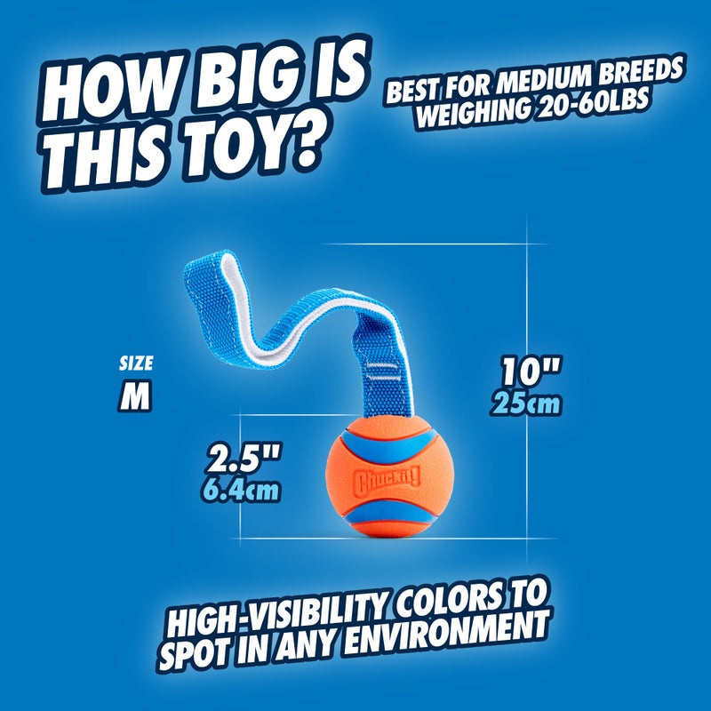Chuckit! Ultra Tug Dog Toy, Medium Fetch and Dog Ball Tug Toy for Dogs 20-60 Pounds - Image 4
