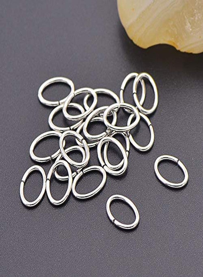 CHGCRAFT حلقة قفز من الفولاذ المقاوم للصدأ CHGCRAFT 500 قطعة حلقات قفز بيضاوية حلقات قفز مفتوحة للنساء من الفولاذ المقاوم للصدأ غير سهلة الحساسية حلقات مغلقة ولكن غير ملحومة 18 قياس، 9.6x6.5x1 مم - Image 4