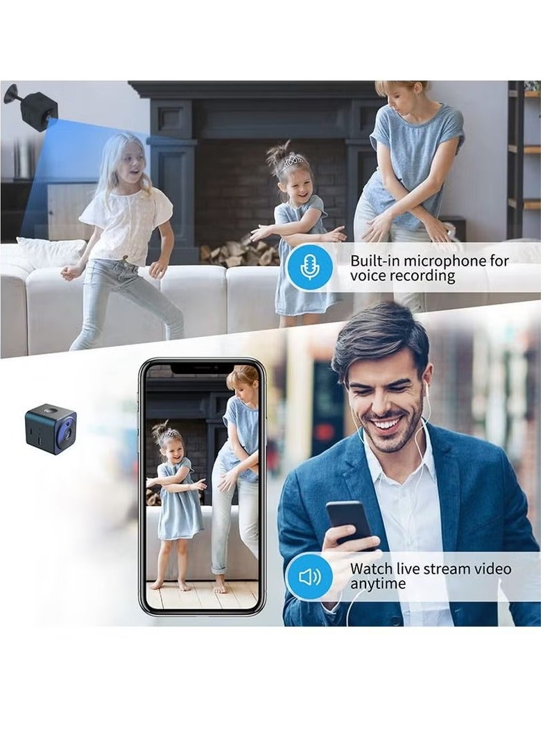 HD Wifi Mini Camera, Dual Voice DV Security Camera, Lightweight Portable Security Surveillance Camera, Sturdy And Durable CCTV Camera With Night Vision, (1pc, Black) - Image 3