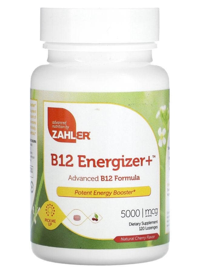 B12 Energizer+ Advanced B12 Formula Natural Cherry 5000 mcg 120 Lozenges