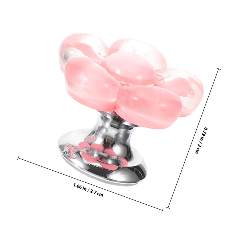 2pcs Flower Shaped Toilet Tank Button Replacement Flush Pusher Helper Bathroom Accessories - Image 3