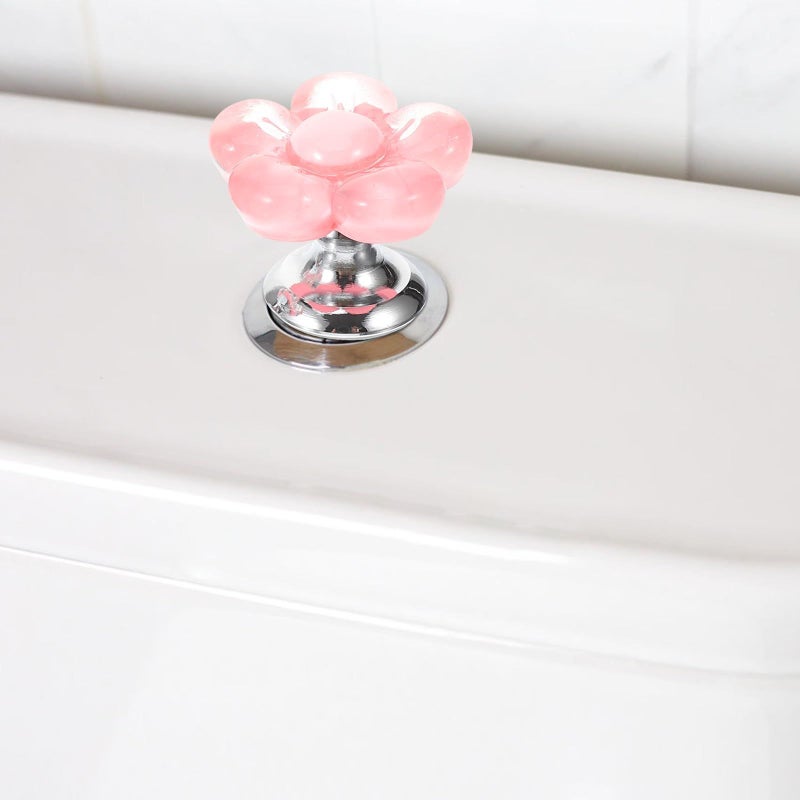 2pcs Flower Shaped Toilet Tank Button Replacement Flush Pusher Helper Bathroom Accessories - Image 5
