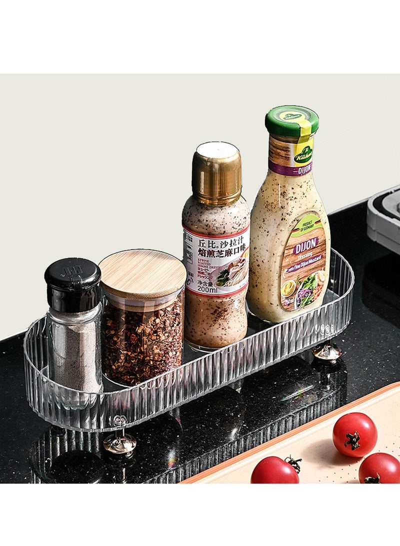 Elegant Makeup and Perfume Organizer Tray, Stylish Bathroom Countertop and Vanity Storage for Skincare and Cosmetics - Image 2