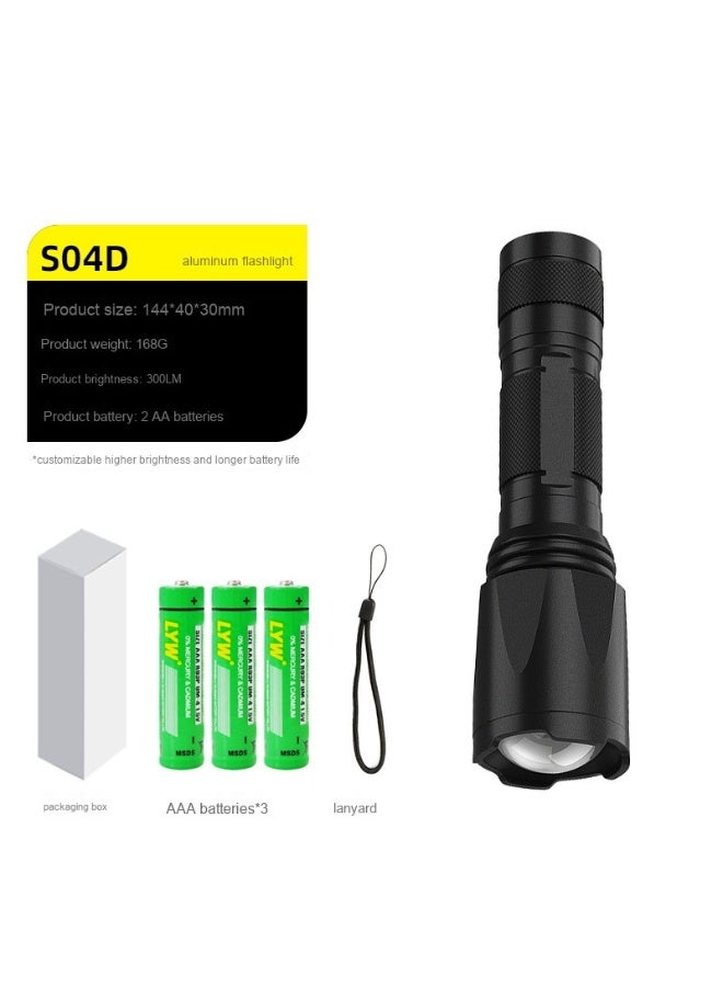 Super Bright Laser Flashlight - Rechargeable Aluminum Alloy LED Torch 