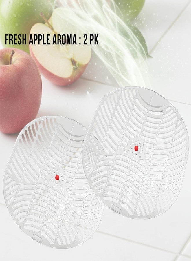 Goodwill Tech Urinal Screen Fresh Scented Anti-Splash Toilet Mat - Bathroom Deodorizer with Air Freshener for Men’s Restrooms (2 Psc, Apple) - Image 2