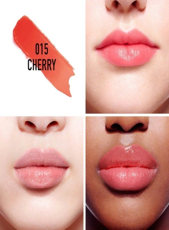 Dior Addict Lip Glow Balm - Shade 015 Cherry, 3.2g | Hydrating Lip Balm with Color Reviver Technology - Image 2