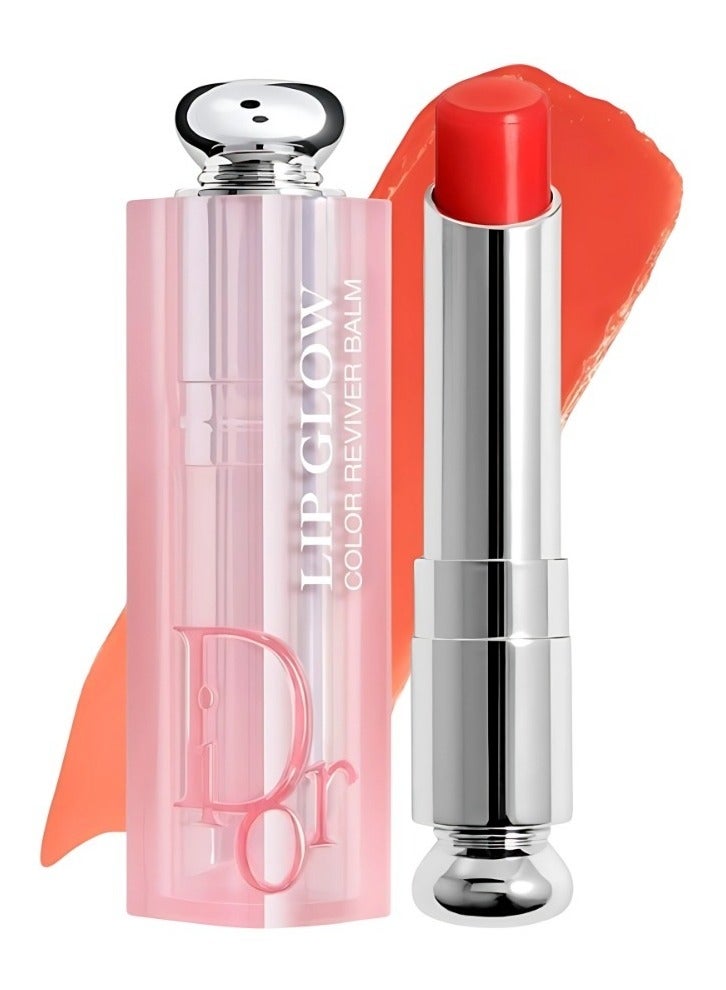 Dior Addict Lip Glow Balm - Shade 015 Cherry, 3.2g | Hydrating Lip Balm with Color Reviver Technology - Image 1