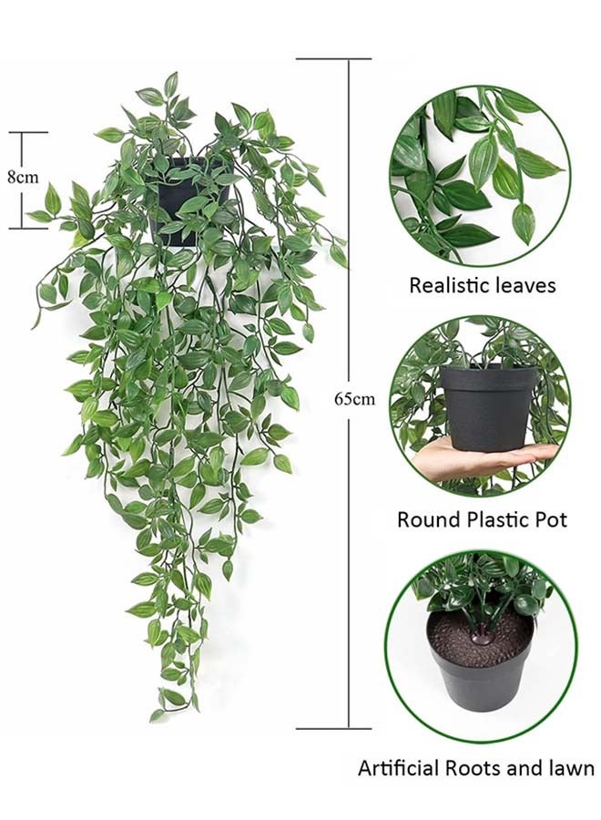 ثمانية فيبيهاوس نباتات صناعية ورد صناعي نبته صناعيه 1 عبوة نباتات معلقة مزيفة نباتات اصطناعية صغيرة معلقة نباتات ماندارا صناعية فو نباتات ماندارا لديكور رف مكتب غرفة المعيشة نباتات زينة صناعية نباتات مكتب - Image 2