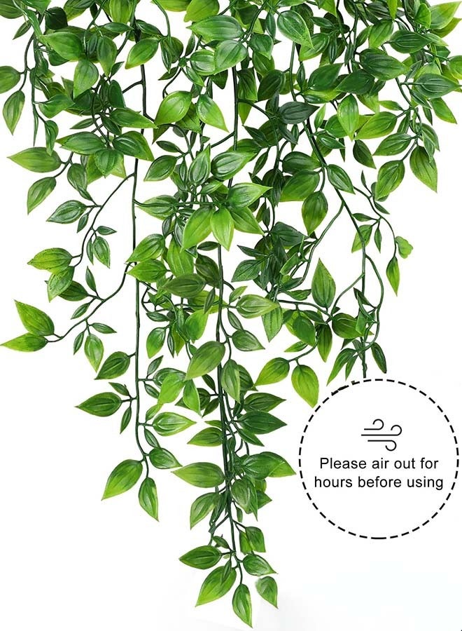 ثمانية فيبيهاوس نباتات صناعية ورد صناعي نبته صناعيه 1 عبوة نباتات معلقة مزيفة نباتات اصطناعية صغيرة معلقة نباتات ماندارا صناعية فو نباتات ماندارا لديكور رف مكتب غرفة المعيشة نباتات زينة صناعية نباتات مكتب - Image 5