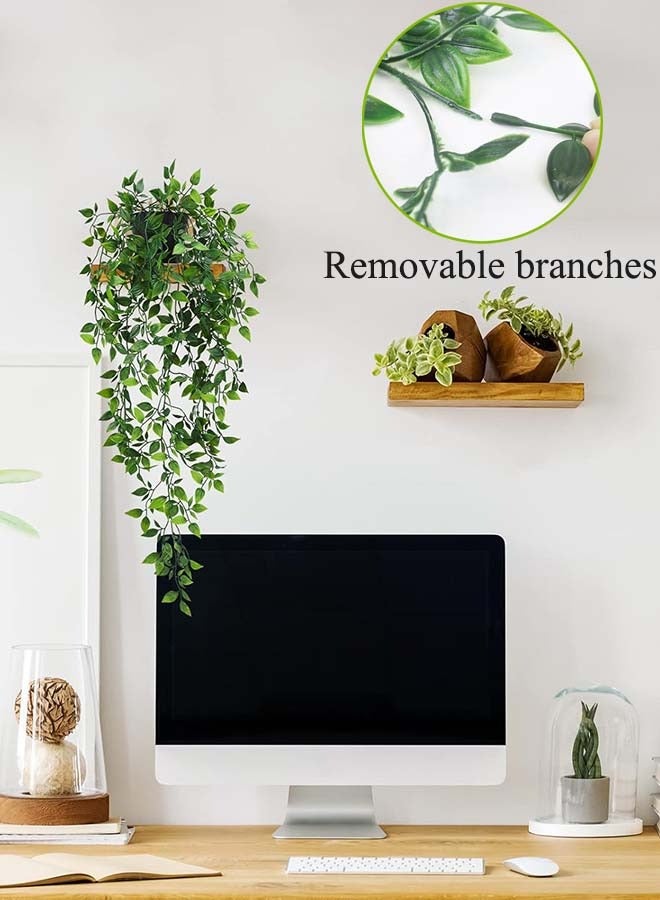 ثمانية فيبيهاوس نباتات صناعية ورد صناعي نبته صناعيه 1 عبوة نباتات معلقة مزيفة نباتات اصطناعية صغيرة معلقة نباتات ماندارا صناعية فو نباتات ماندارا لديكور رف مكتب غرفة المعيشة نباتات زينة صناعية نباتات مكتب - Image 3