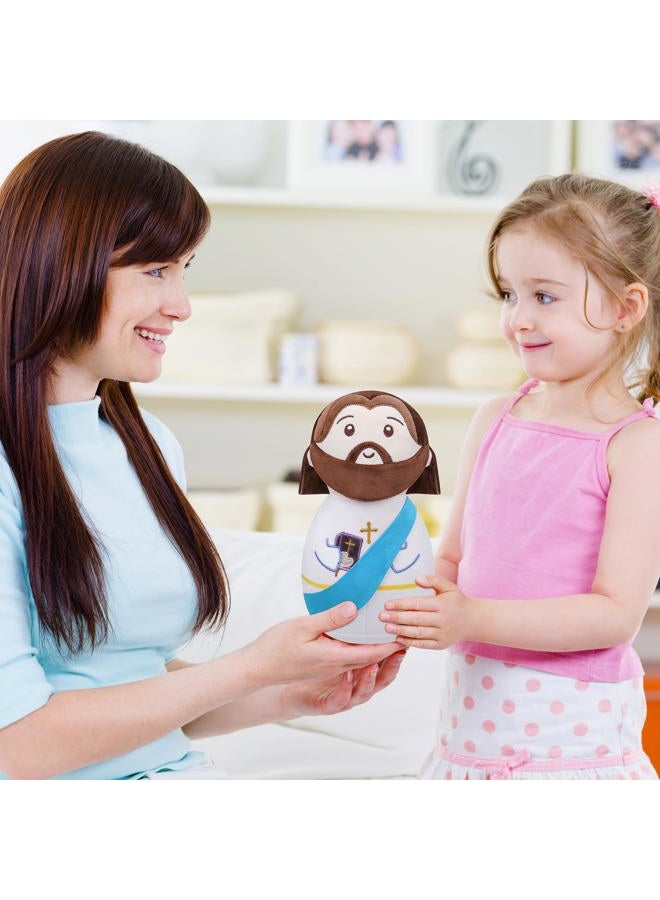 LeYoHa Christian Jesus Stuffed Bible Plush - Classic Religious Savior My Friend Jesus Plush Doll Toys with Smile Religious, Party Favors Gift for Kids, 10 Inch - Image 2