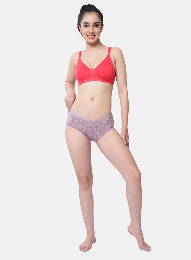 Envie Padded Cotton Lace Insert Bra - Image 3