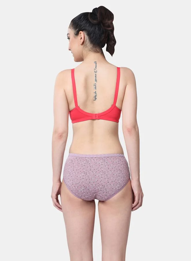 Envie Padded Cotton Lace Insert Bra by Styli