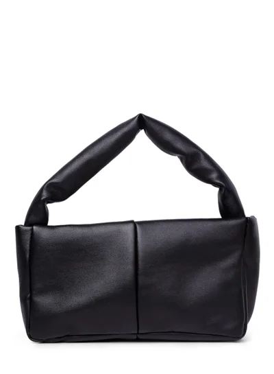 London Rag Black Faux Leather Baguette Bag