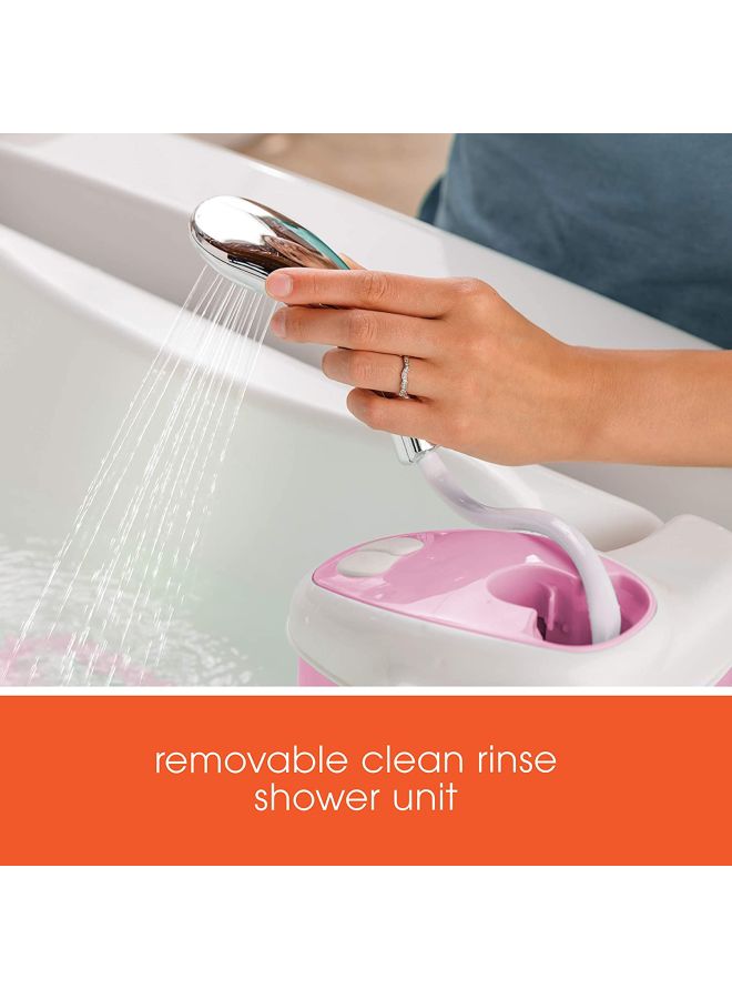 summer infant Bubbling Spa And Shower Bath Tub, Newborn, Checkers, Pink - SI 18935 45.7x25.4x73.7 cm - Image 4