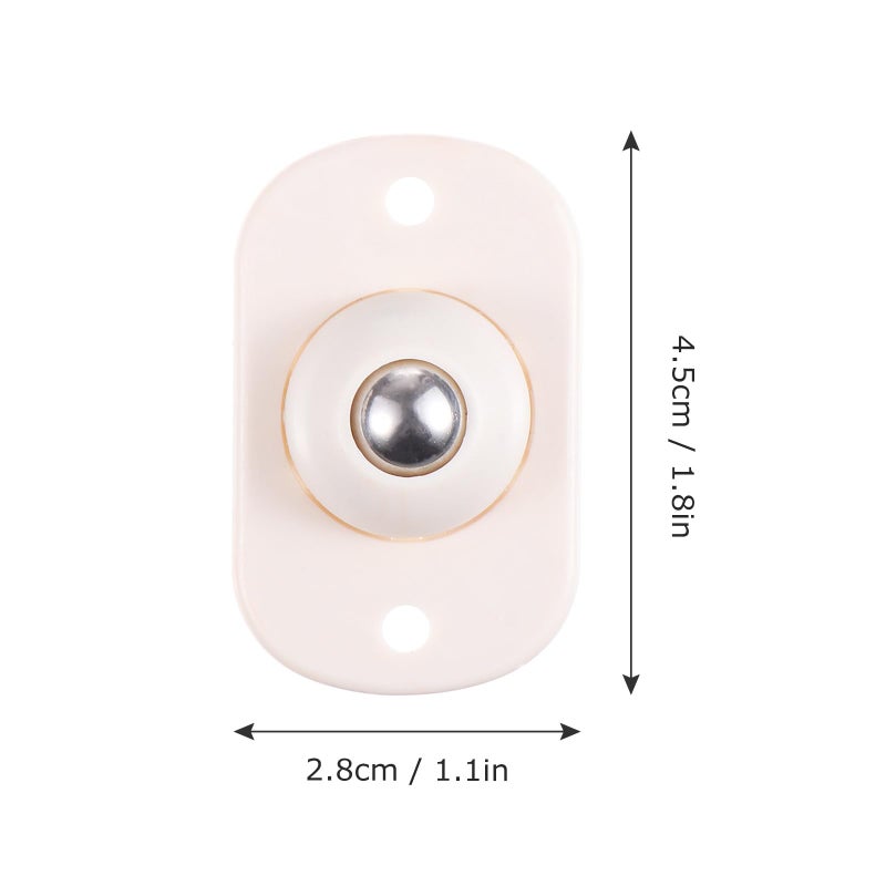 8Pcs Self Adhesive Swivel Storage Box Casters Sticky Furniture Wheels For Home Organization - Image 3