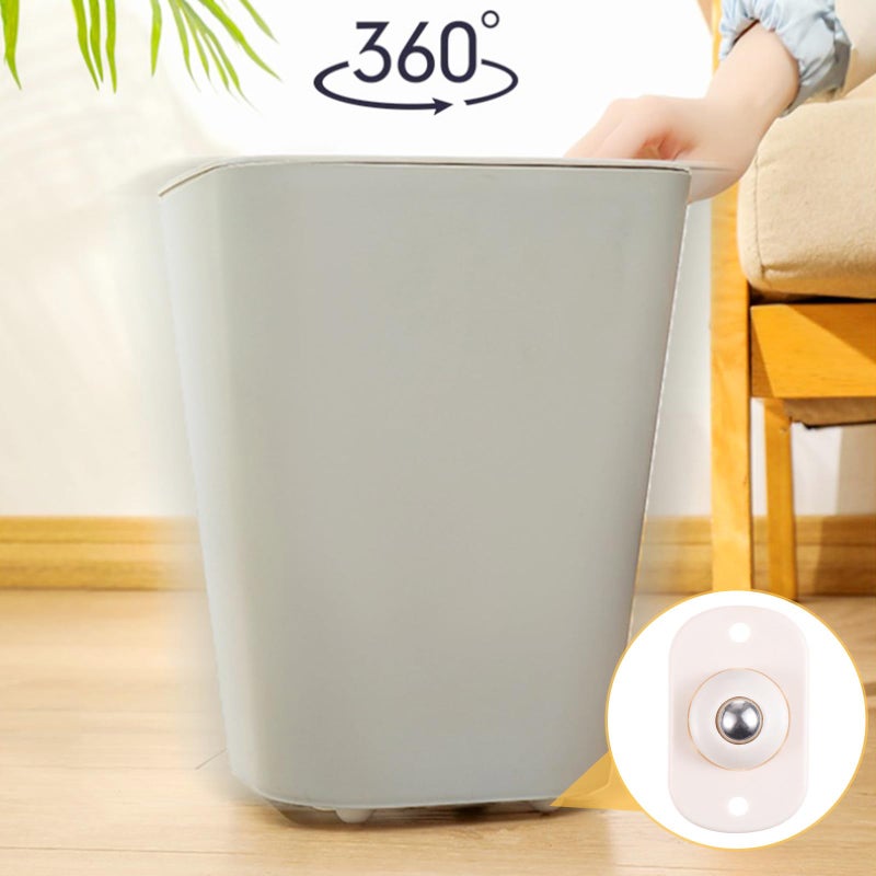8Pcs Self Adhesive Swivel Storage Box Casters Sticky Furniture Wheels For Home Organization - Image 5