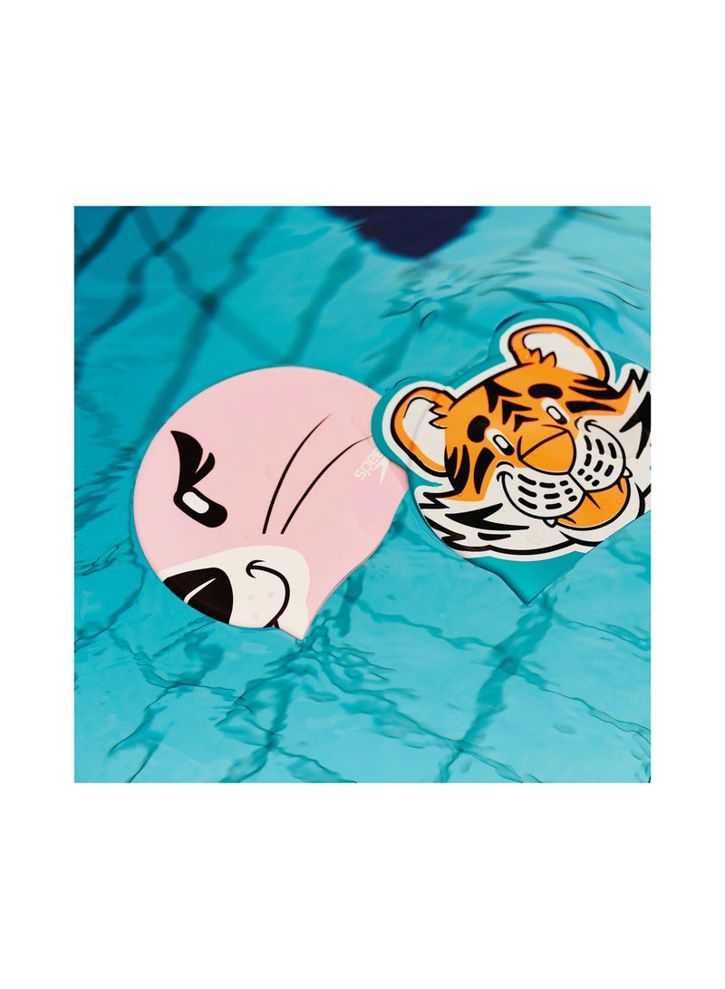 سبيدو قبعة سباحة من السيليكون ذات طابع مطبوع للصغار - Image 4