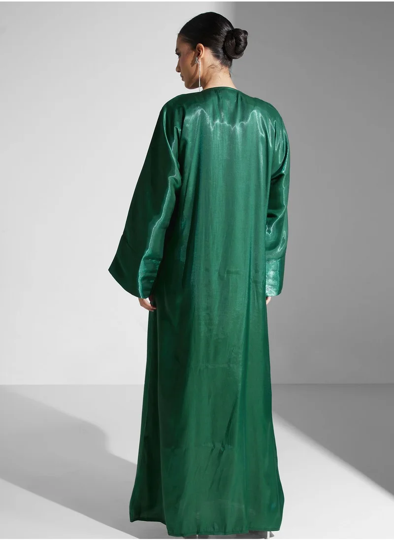 hayas closet Flared Sleeve Abaya