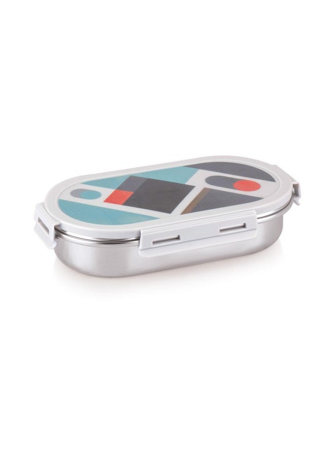 Attro Pluto Stainless Steel Lunch Box with 1 Small Container Airtight Leak-Proof Food Grade - Grey 540ml+170ml - Image 1