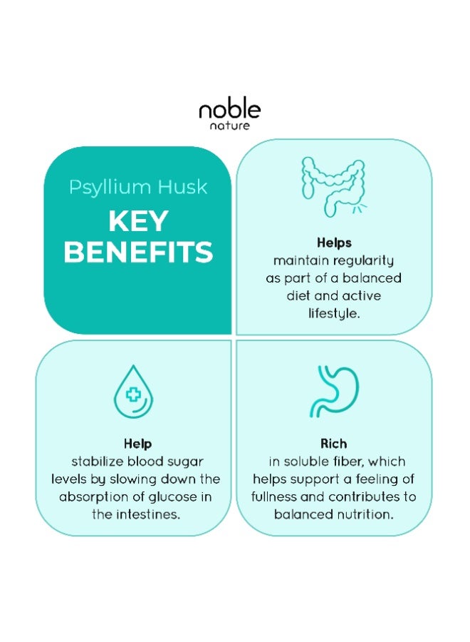noble nature Psyllium Husk Powder-(16oz/454g) | 99% Pure Isabgol for Digestive Health - Image 5