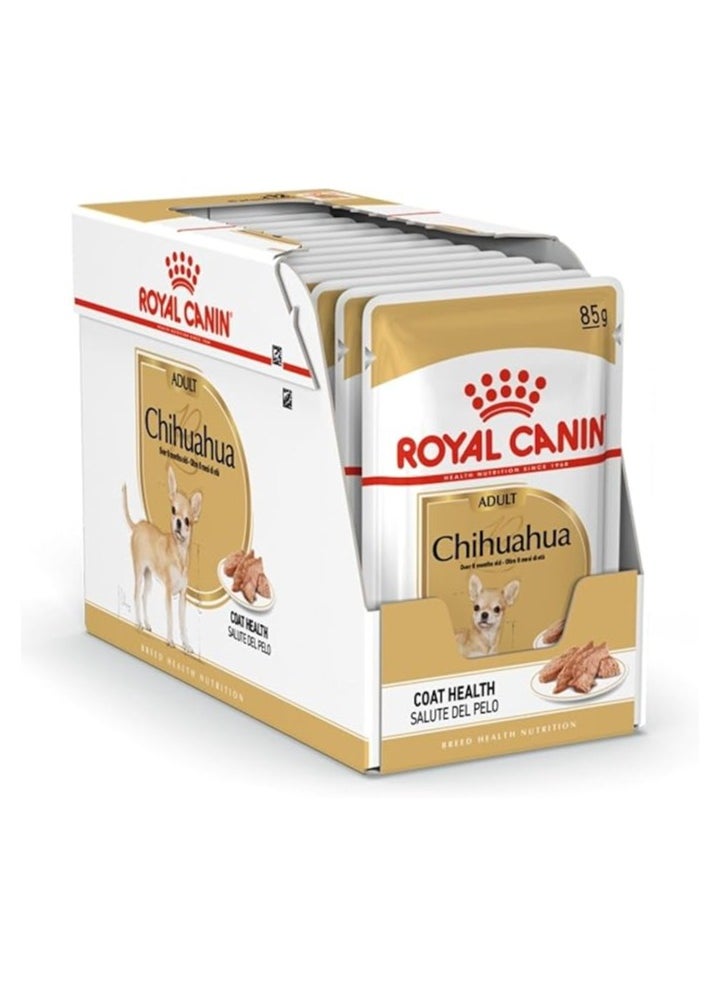 ROYAL CANIN Royal Canin Breed Health Nutrition Chihuahua Adult (WET FOOD - Pouches) 12 x 85g  - Image 2