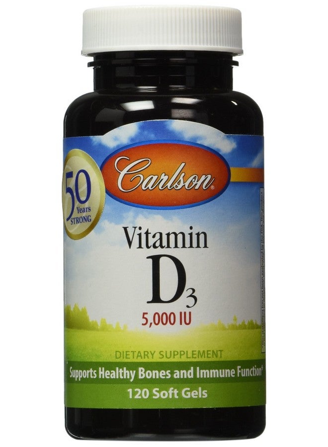 Carlson Labs Vitamin D3 5000 Iu Soft Gels 120 Count - Image 2
