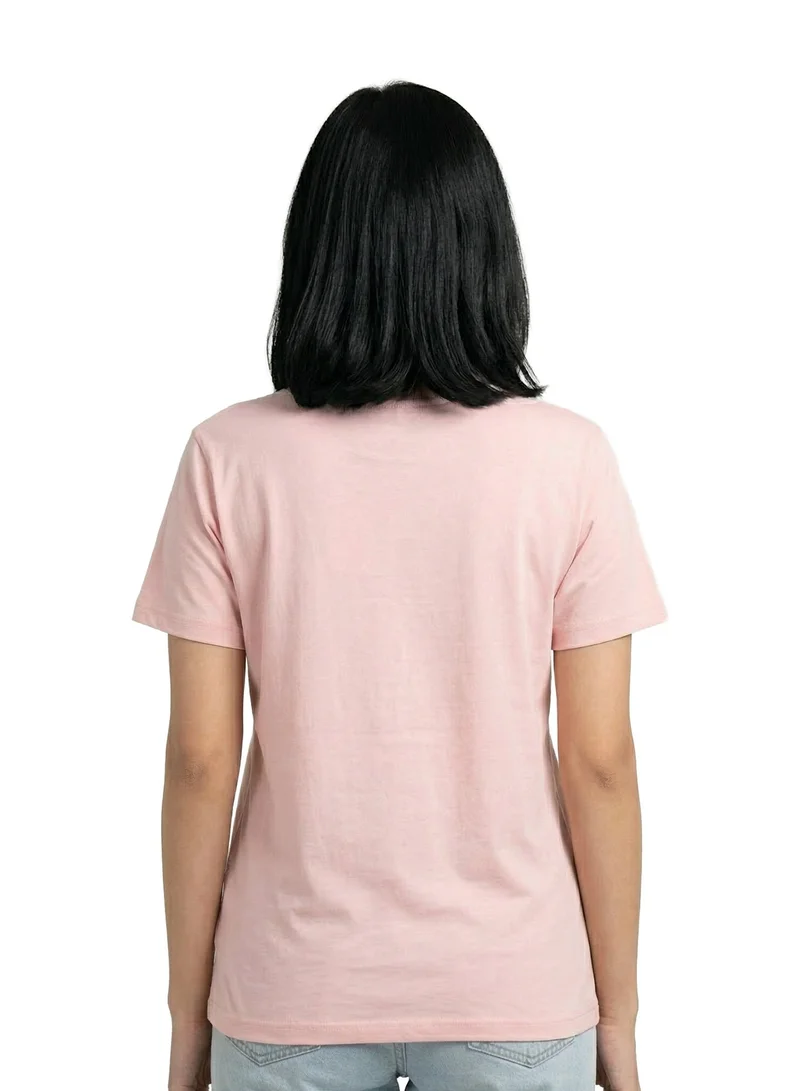 ديزني Women’s Disney Mickey Mouse Graphic Printed Pink T-Shirt