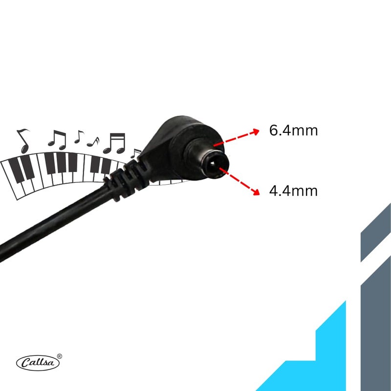 Callsa 24v 2.5amp AD-24 Piano Adapter, 24V 2.5Amp Power Adapter AD 24 for Digital Keyboard, Piano Adapter and Musical Instrument (Black) - Image 5