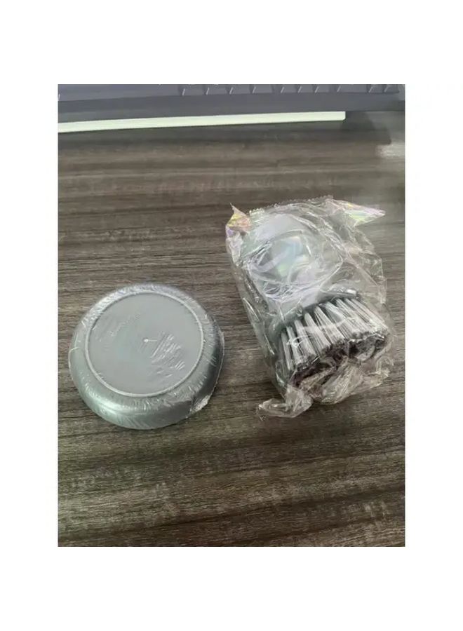 فرشاة تنظيف الأواني اليدوية الرمادية مع آلية الضغط لتنظيف موزع السائل - Image 5