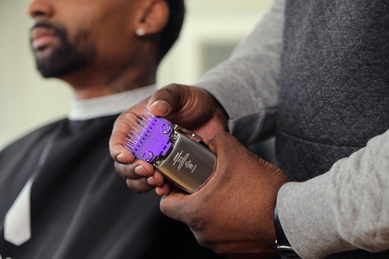 Andis 560997 OG Master Dual Magnet Attachment Clipper Guard Set, 5-Pack, Purple - Image 4