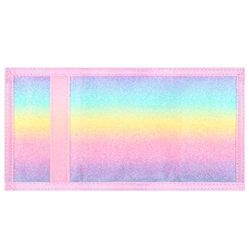 Lamiza RFID Kids Wallet for Girls & Toddlers - Cute & Glittery Rainbow Design with Coin Pocket & Magic Sticker - Image 4