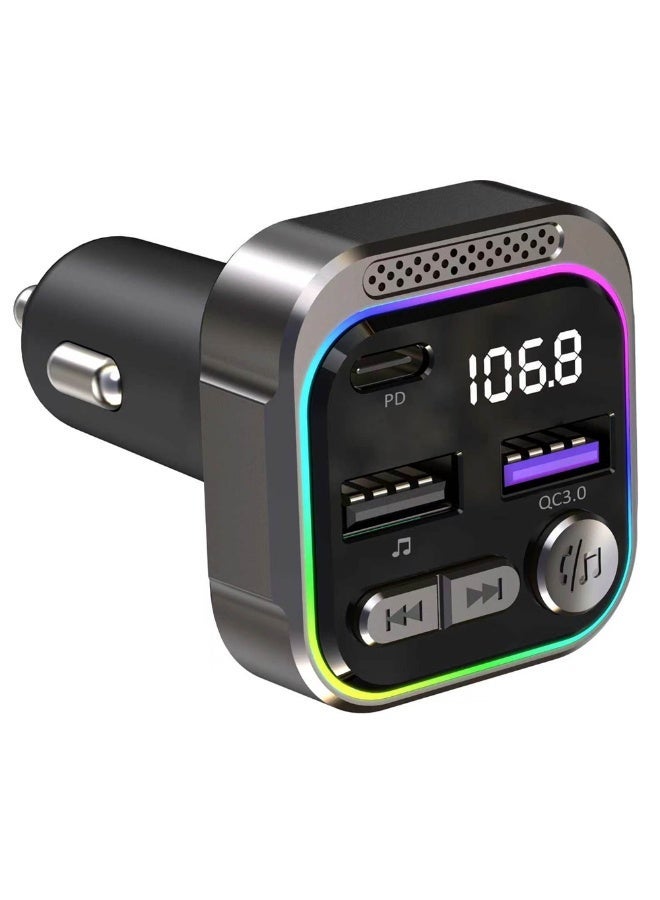 hijirh Hijirh Bluetooth 5 3 Fm Transmitter Car Adapter 48W 48 g Z99965AB55BE154738B7CZ