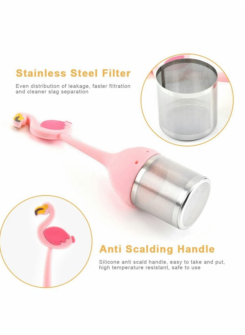 Generic - 304 Stainless Steel Tea Infuser Set, Loose Leaf Strainer with Silicone Handle, Perfect for Brewing Tea, 3 Pack - Image 1