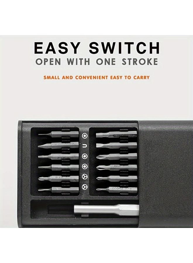 Black 25 In 1 Multi Function Precision Screwdriver Set For Phone Tablet Repair - Image 5