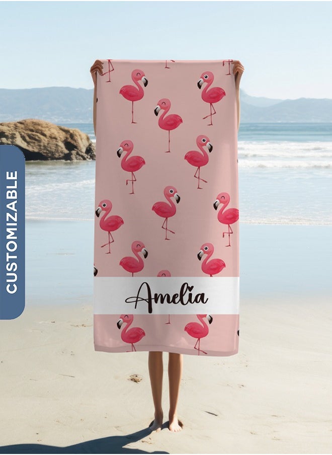 Share the Love Personalised Beach Towel - Printed Quick Drying Beach Towel(90x180cm)  - Image 1