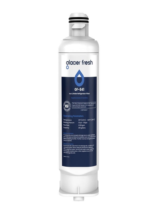 GLACIER FRESH فلتر مياه ثلاجة بديل من جلاسير فريش DA97-17376B لثلاجات سامسونج HAF-QIN/EXP، HAF-QIN، DA97-08006C، RF23M8070SG، RF23M8070SR، RF23M8090SG، RF23M8090SR، (عبوة واحدة) - Image 1