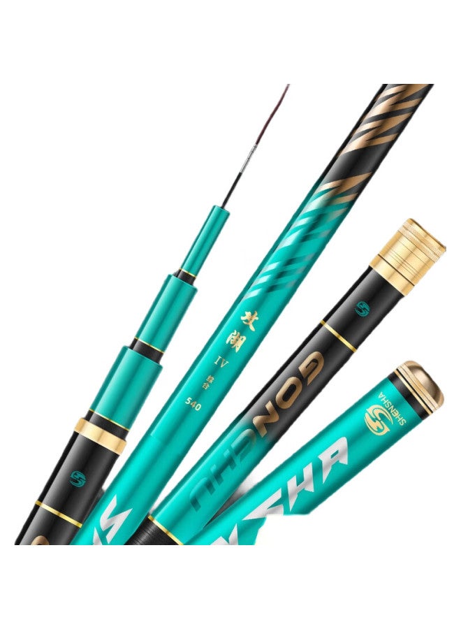 Shark Shensha Gonghu 6.3-meter Fishing Rod, Handheld, Ultra-light, Ultra-hard Carbon Fiber, 28-section, Lake Fishing Rod, Carp Rod, Fishing Tackle - Image 2