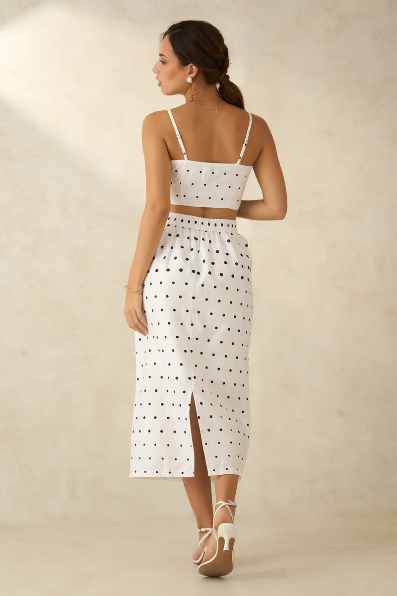 Virgio Virgio Women Cotton Midi Length Printed Skirt